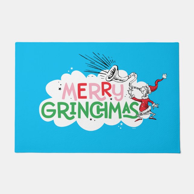 Felpudo Feliz Grinchmas Señor Grinch (Anverso)