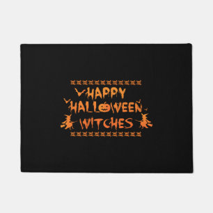 Felpudo Feliz Halloween brujas divertidas Pun Witch Hallow