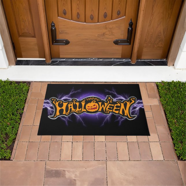 Felpudo Feliz Halloween Calabaza (Exterior)