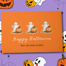 Felpudo Feliz Halloween Fantasma Calabaza