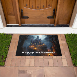 Felpudo Feliz Halloween Scary Haunted Castle