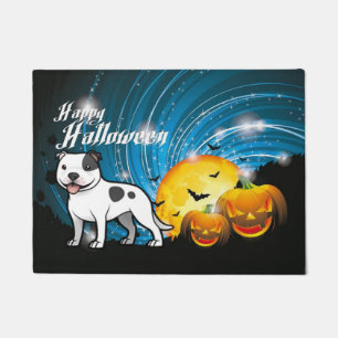 Felpudo Feliz Halloween Staffordshire Bull Terrier