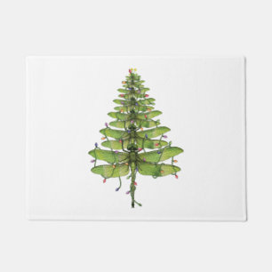 Felpudo Feliz insecto navideño Lover Xmas Dragonfly
