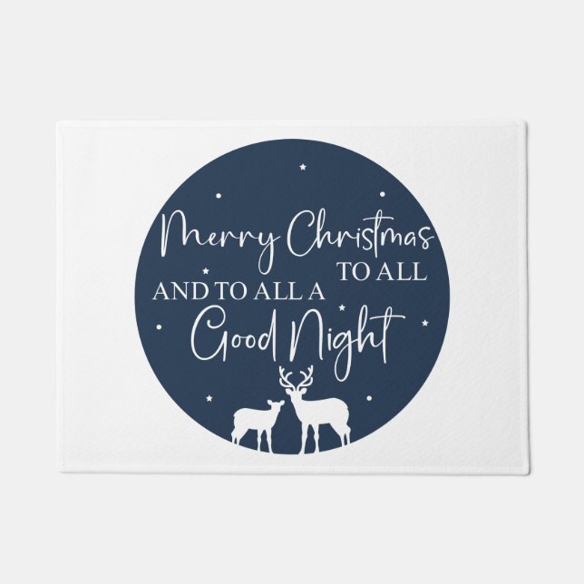 Felpudo Feliz Navidad A Todos Y A Todos Una Buenas Noches (Anverso)