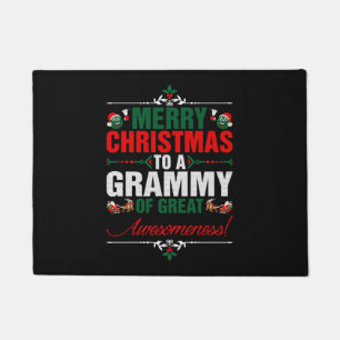 Felpudo Feliz Navidad A Un Grammy De Gran Alegría