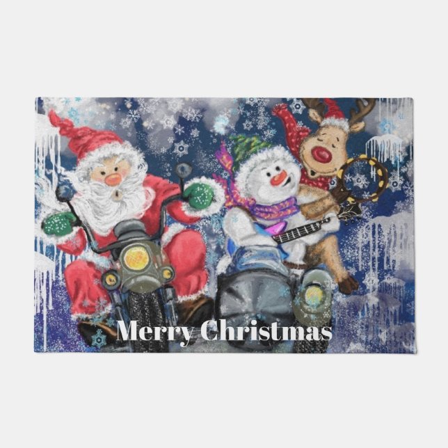 Felpudo Feliz Navidad Alfombrilla Divertida Mejores Amigas (Anverso)