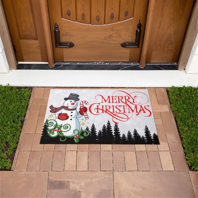 Felpudo "Feliz Navidad" Alfombrilla para Exteriores e Inte (Exterior)