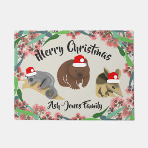 Felpudo Feliz Navidad Bebés australianos