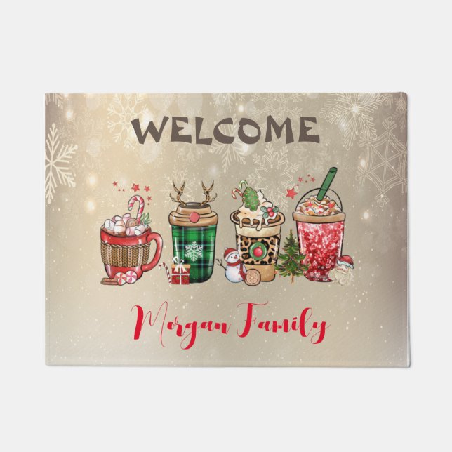 Felpudo Feliz Navidad, Bebidas de Navidad (Anverso)