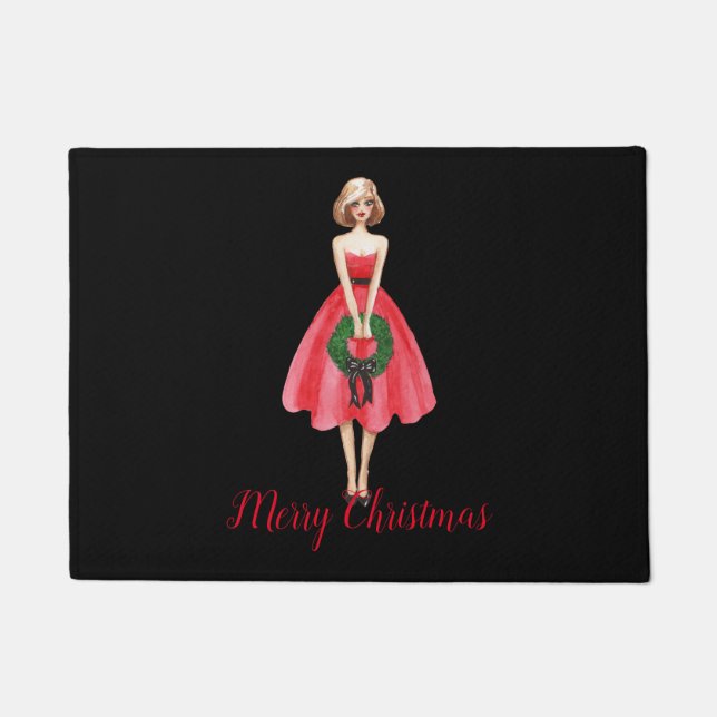 Felpudo Feliz Navidad Doormat (Anverso)