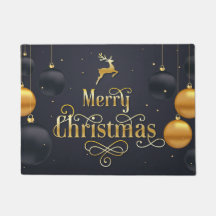 Feliz Navidad Elegante Navidad Oro Negro