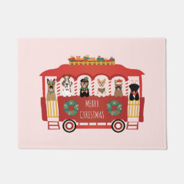 Felpudo Feliz Navidad en Trolly