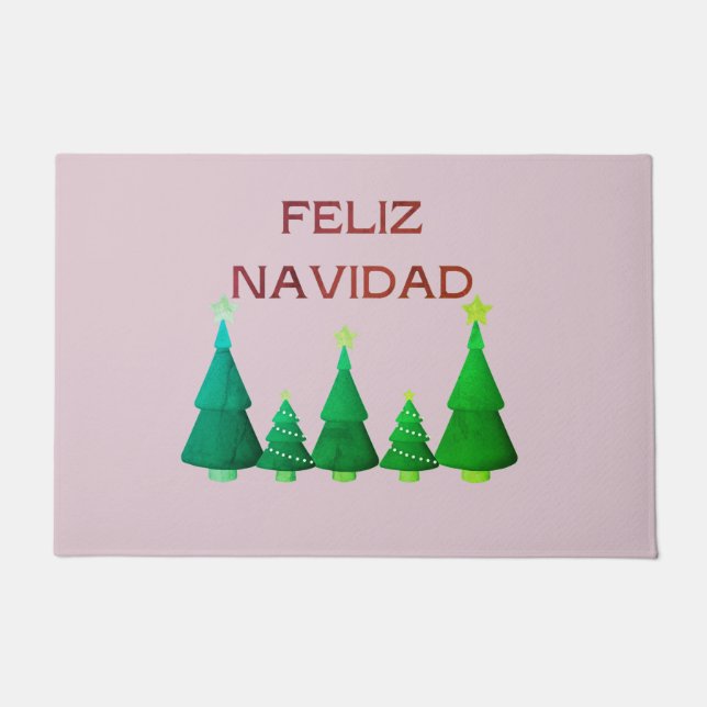 FELPUDO FELIZ NAVIDAD ESPANOL MERRY CHRISTMAS (Anverso)