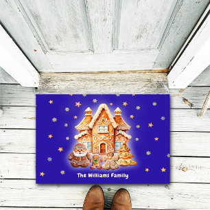 Felpudo Feliz Navidad Familia nombre personalizado diversi