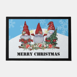 Felpudo Feliz Navidad Gnome Bienvenida Puerta Mat