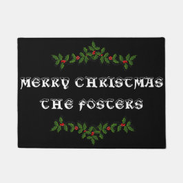 Felpudo Feliz Navidad Holly