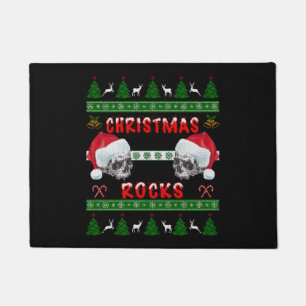Felpudo Feliz Navidad ROCKS Navidades feos Sweet