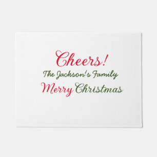 Felpudo feliz navidad salud add nombre familia texto foto
