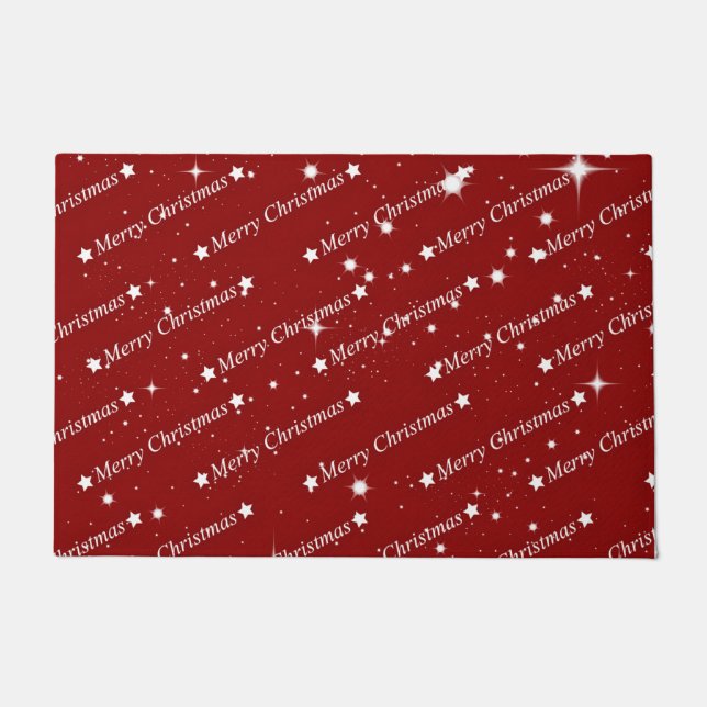 Felpudo Feliz Navidad, saludos navideños, (Anverso)
