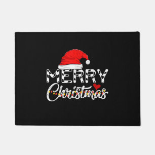Felpudo Feliz Navidad Santa Claus Divertida Familia