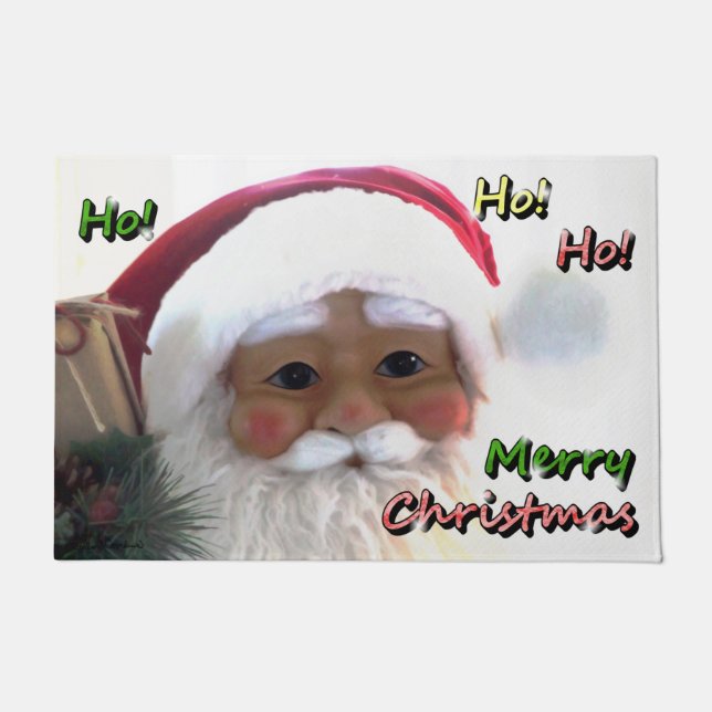 Felpudo Feliz Navidad Santa Cláusula (Anverso)