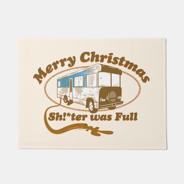Felpudo ¡Feliz Navidad, Sh!*estaba lleno (Anverso)