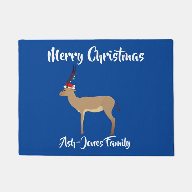 Felpudo Feliz Navidad Springbok (Anverso)