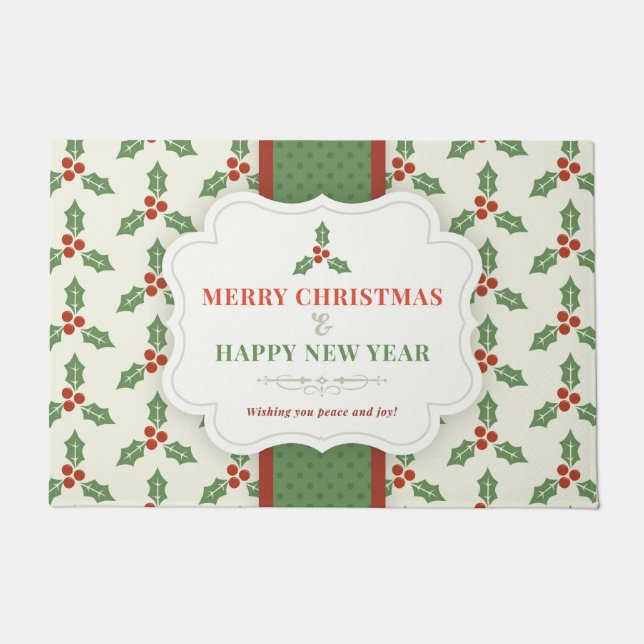 Felpudo Feliz Navidad y Feliz Año Nuevo (Anverso)