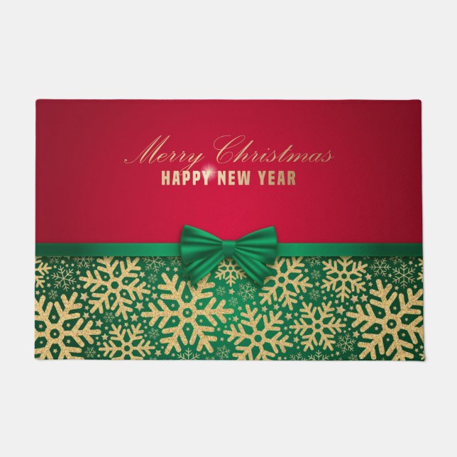 Felpudo Feliz Navidad y feliz año nuevo (Anverso)