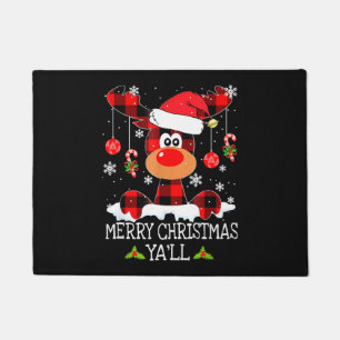 Felpudo Feliz Navidad Ya ll Búfalo Red Reindeo S