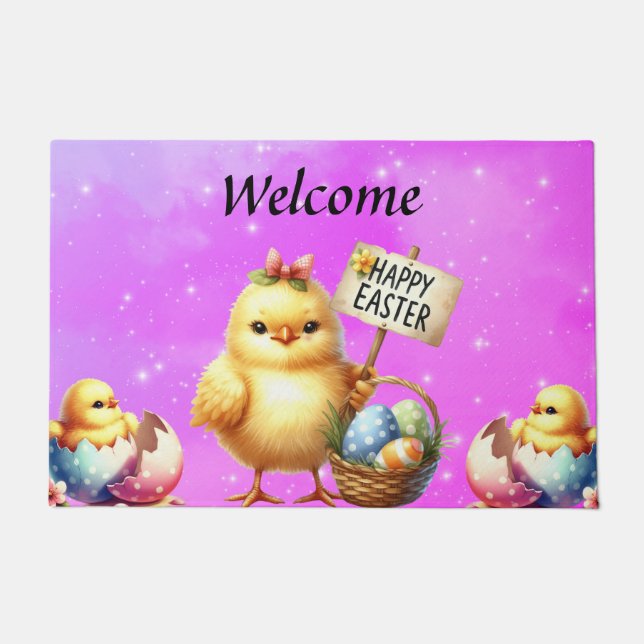 Felpudo Feliz Pascua (Anverso)