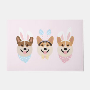 Felpudo Feliz Pascua Pembroke Welsh Corgi Perros