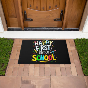 Felpudo Feliz Primer Día de Regreso a la Escuela
