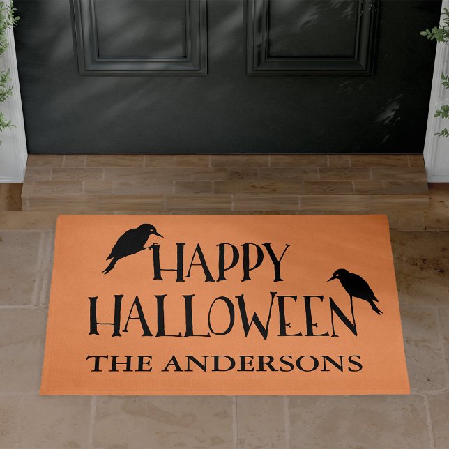 Felpudo Felíz Raven Halloween Personalizado (Subido por el creador)