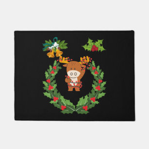 Felpudo Feliz regalo navideño para la familia de los Navid