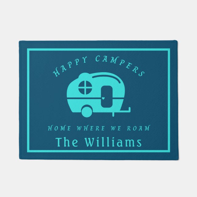 Felpudo Feliz regreso a casa de los campamentos donde reco (Anverso)