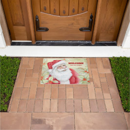 Felpudo Feliz Santa Claus | Bienvenida Personalizada
