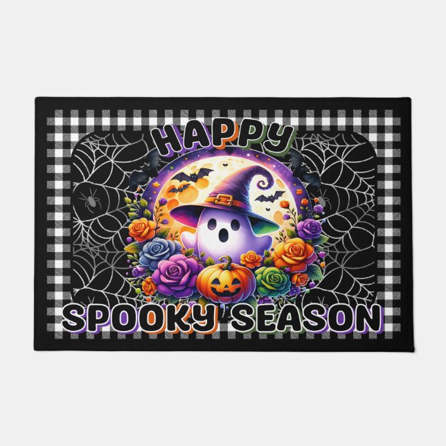 Felpudo Feliz temporada de fantasía Halloween Door Mat (Anverso)
