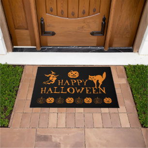 Felpudo Feliz truco espeluznante de Halloween o decoración