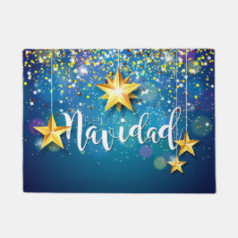 Felpudo Felize Navidad Gold Stars Navidades