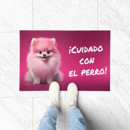 Felpudo Felpudo. ¡Cuidado con el perro!