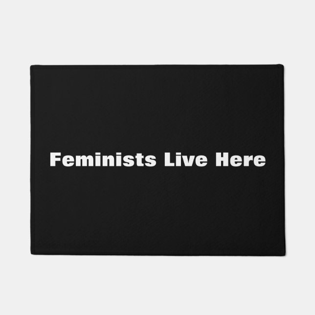 Felpudo Feministas Viven Aquí Doormat (Anverso)