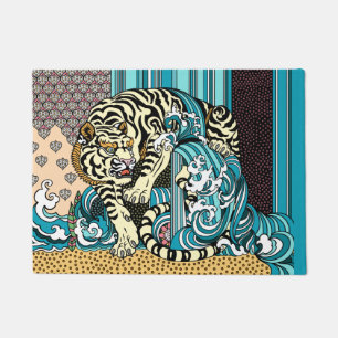 Felpudo Feng Shui White Tiger