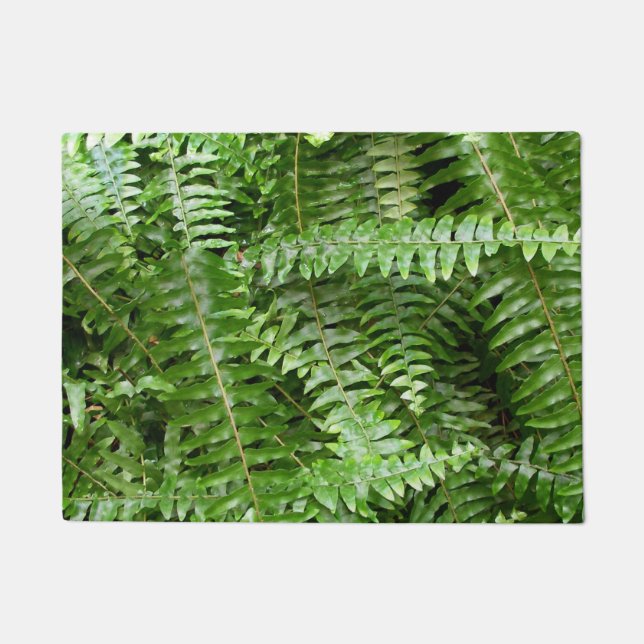 Felpudo Fern Fronds I Green Nature (Anverso)