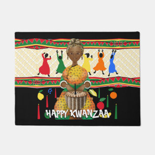 Felpudo Festividad afroamericana de Kwanzaa