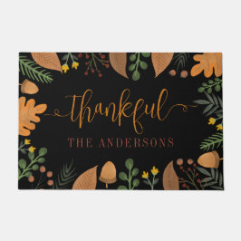 Felpudo Festividad de otoño Acción de Gracias Personalizad