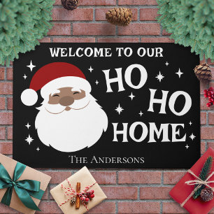 Felpudo Festividad de Santa Door Mat afroamericano