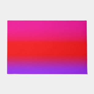 Felpudo Festividad Magenta Rojo Morado Ombre