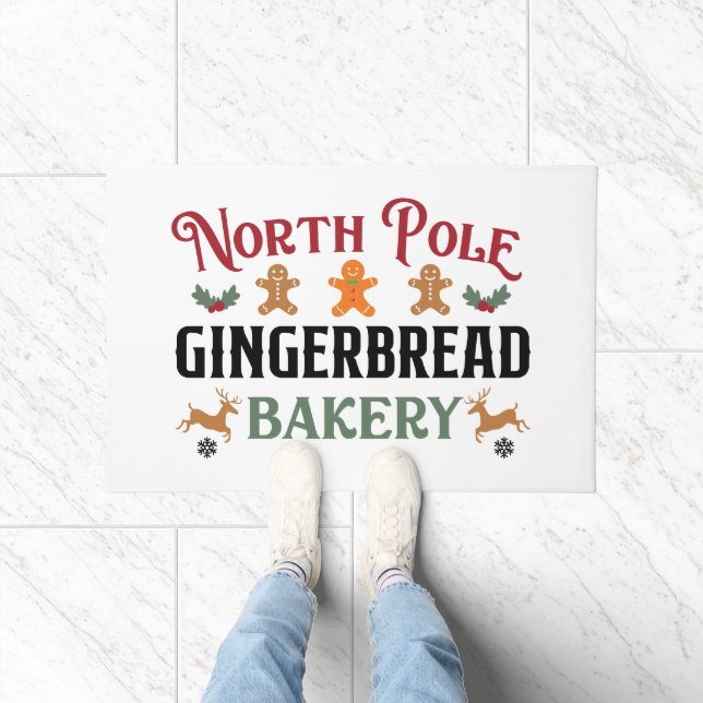 Felpudo Festividad North Pole Gingerbread Bakery (Interior)