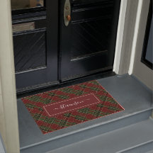Festividad personalizada de Green Plaid en Borgoña
